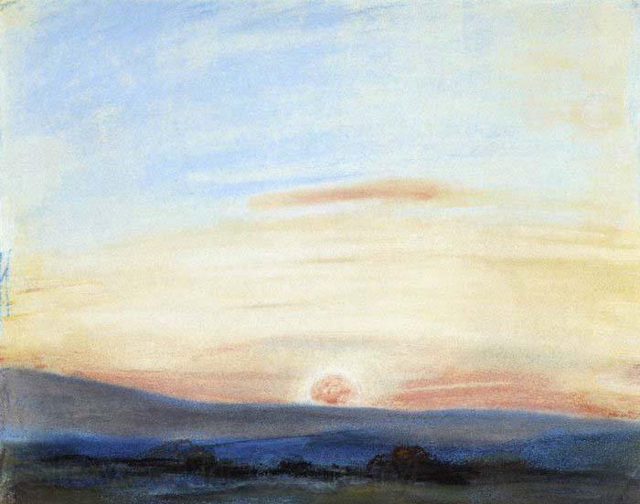 Eugene Delacroix Setting Sun